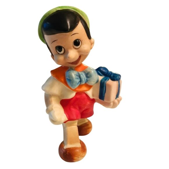 Vintage Christmas Novelty Pinocchio Jiminey Cricket Japan Figurines  Ceramic Col - Picture 4 of 8